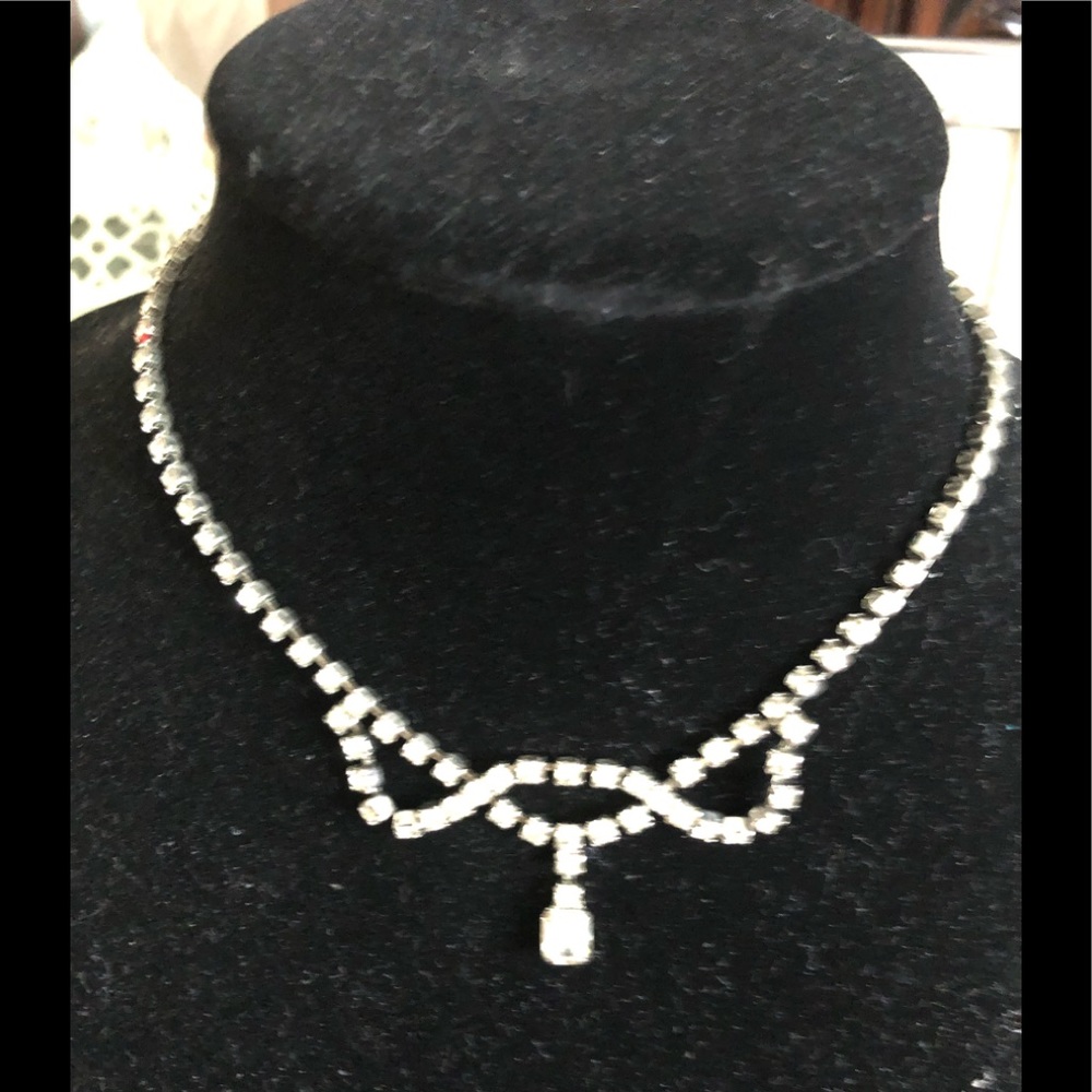 PROM Season is here! Rhinestone necklace and earrings!✨ - Picture 4 of 4